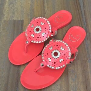 Jack Rogers Hot Pink Georgica Sandals Size 8